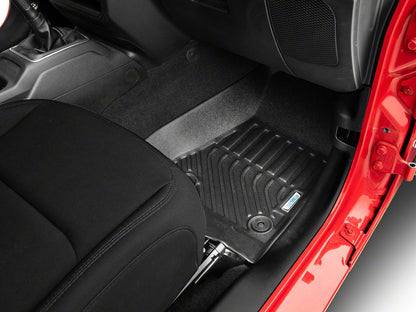 TruShield Precision Molded Front Floor Liners; Black (18-25 Jeep Wrangler JL)