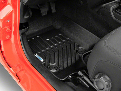 TruShield Precision Molded Front and Rear Floor Liners; Black (18-25 Jeep Wrangler JL 4-Door, Excluding 4xe)