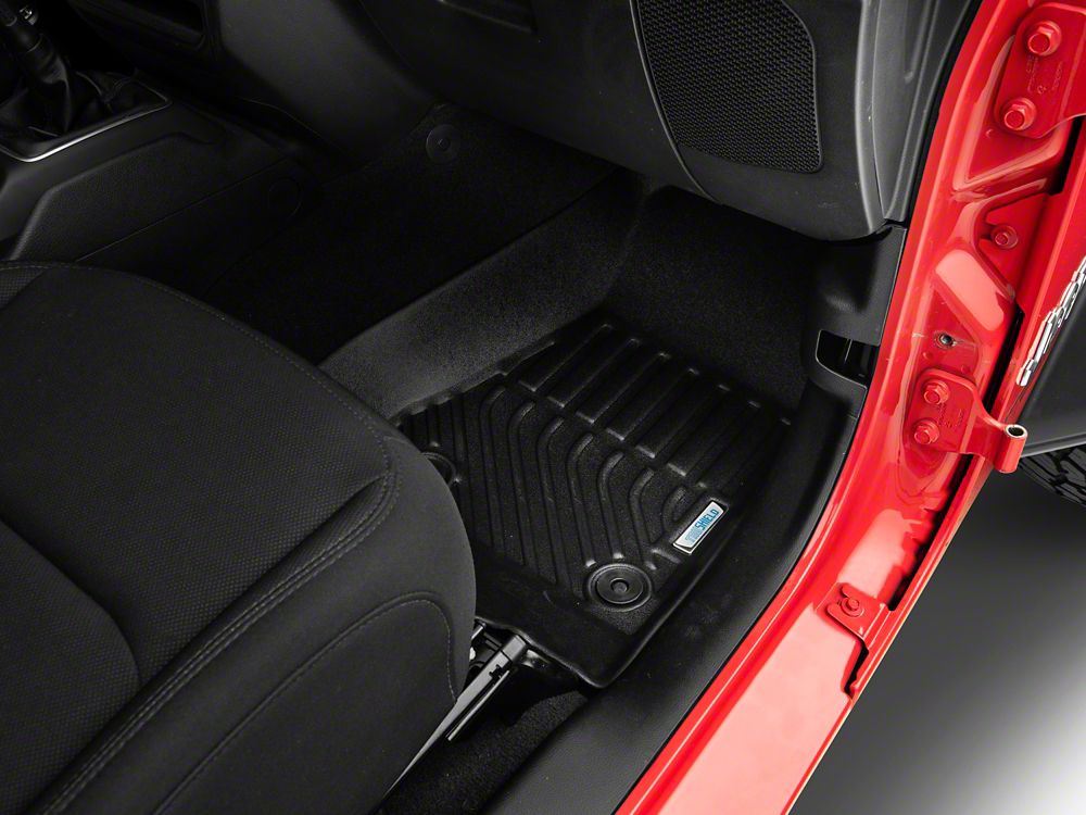 TruShield Precision Molded Front and Rear Floor Liners; Black (18-25 Jeep Wrangler JL 4-Door, Excluding 4xe)