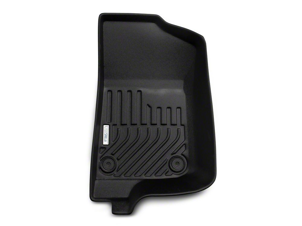 TruShield Precision Molded Front and Rear Floor Liners; Black (18-25 Jeep Wrangler JL 4-Door, Excluding 4xe)