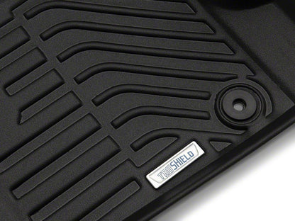 TruShield Precision Molded Front and Rear Floor Liners; Black (18-25 Jeep Wrangler JL 4-Door, Excluding 4xe)