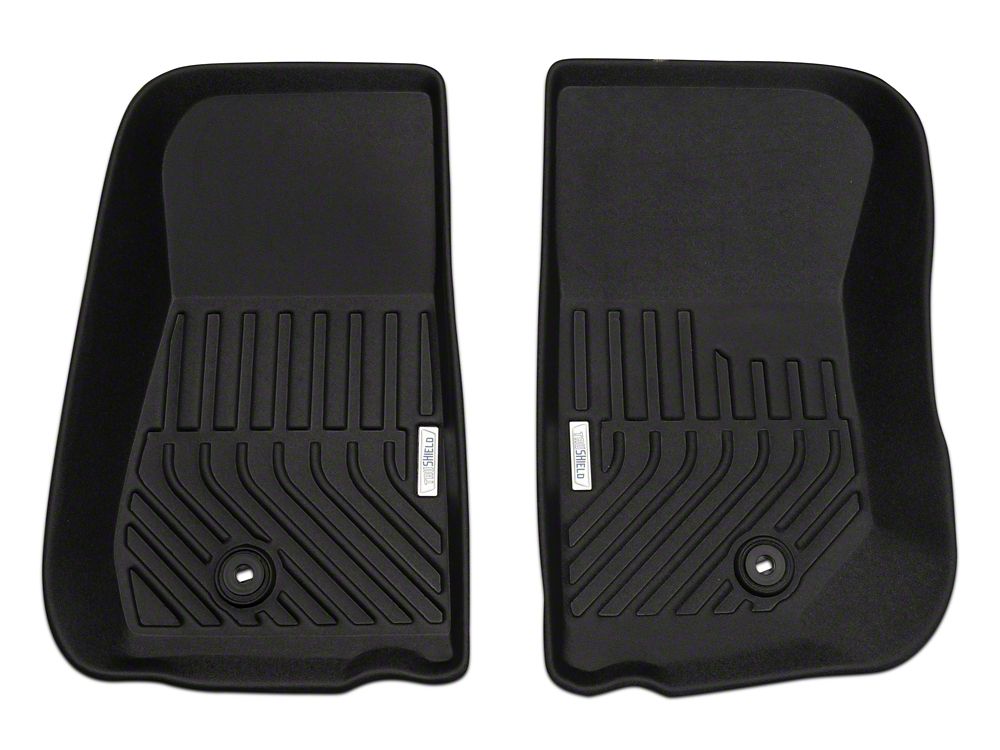 TruShield Precision Molded Front Floor Liners; Black (07-13 Jeep Wrangler JK)