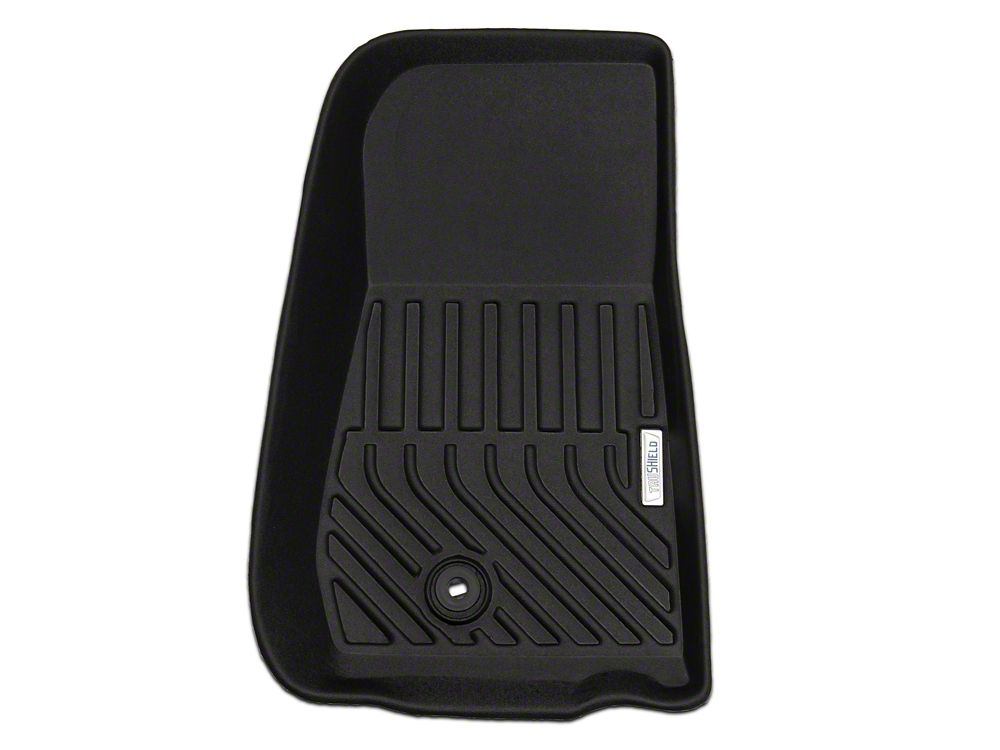 TruShield Precision Molded Front Floor Liners; Black (07-13 Jeep Wrangler JK)