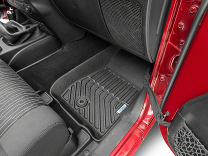 TruShield Precision Molded Front Floor Liners; Black (07-13 Jeep Wrangler JK)