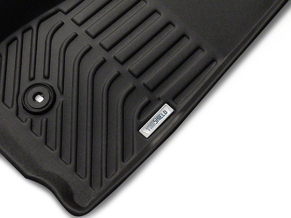 TruShield Precision Molded Front and Rear Floor Liners; Black (07-13 Jeep Wrangler JK 4-Door)