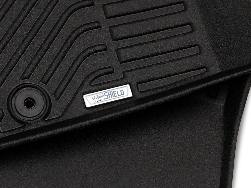TruShield Precision Molded Front Floor Liners; Black (14-18 Jeep Wrangler JK)