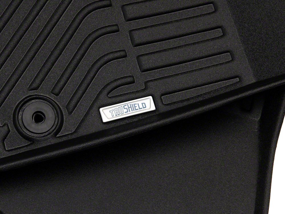 TruShield Precision Molded Front and Rear Floor Liners; Black (14-18 Jeep Wrangler JK 4-Door)