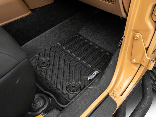 TruShield Precision Molded Front and Rear Floor Liners; Black (14-18 Jeep Wrangler JK 4-Door)