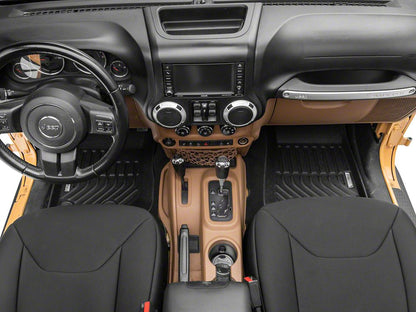 TruShield Precision Molded Front and Rear Floor Liners; Black (14-18 Jeep Wrangler JK 4-Door)
