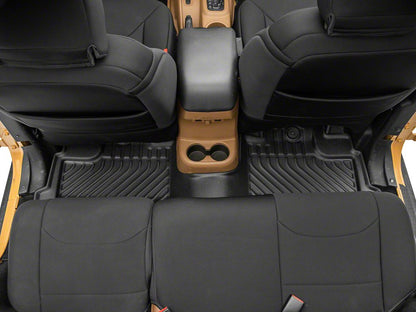 TruShield Precision Molded Front and Rear Floor Liners; Black (14-18 Jeep Wrangler JK 4-Door)