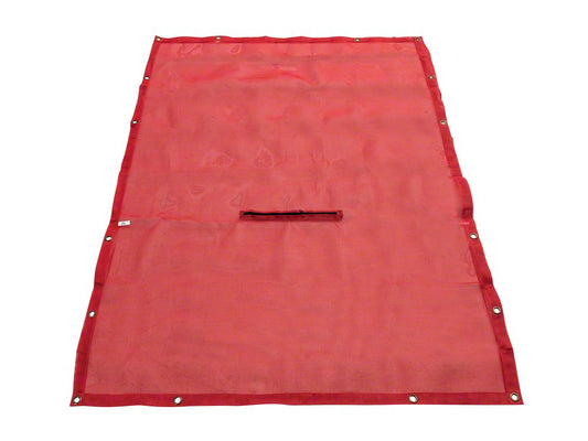 TruShield Full Length Mesh Sun Shade; Red (18-23 Jeep Wrangler JL 4-Door)