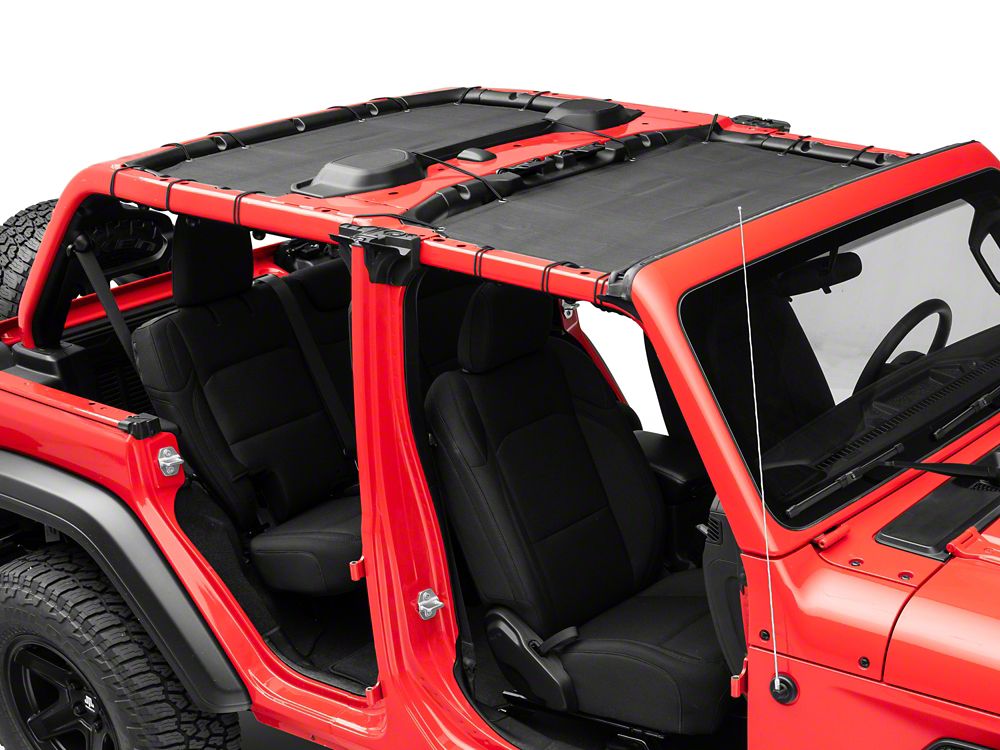 TruShield Mesh Sun Shade; Front and Rear (18-23 Jeep Wrangler JL 4-Door)