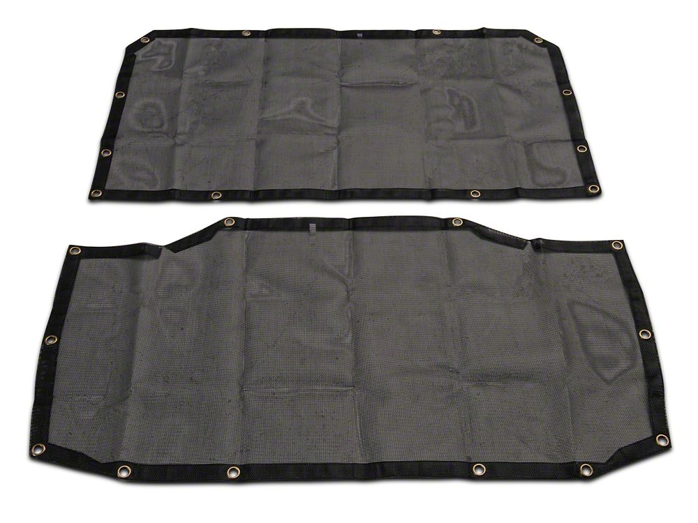 TruShield Mesh Sun Shade; Front and Rear (18-23 Jeep Wrangler JL 4-Door)
