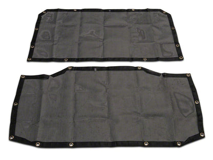 TruShield Mesh Sun Shade; Front and Rear (18-23 Jeep Wrangler JL 4-Door)