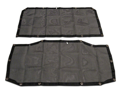 TruShield Mesh Sun Shade; Front and Rear (18-23 Jeep Wrangler JL 4-Door)