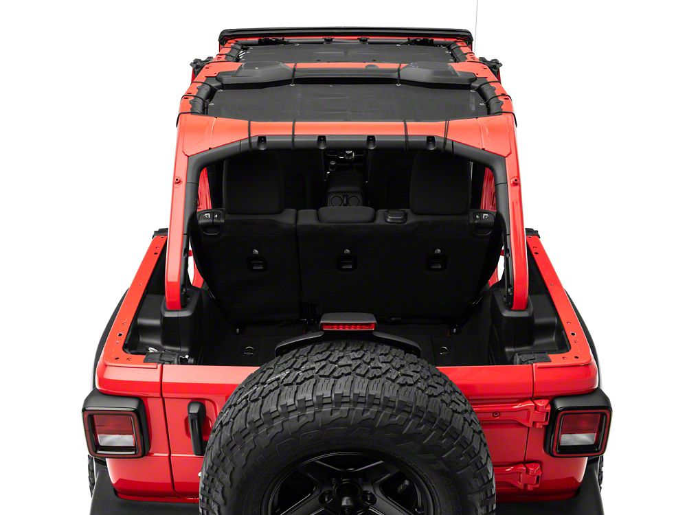 TruShield Mesh Sun Shade; Front and Rear (18-23 Jeep Wrangler JL 4-Door)