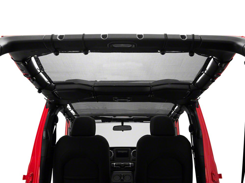 TruShield Mesh Sun Shade; Front and Rear (18-23 Jeep Wrangler JL 4-Door)