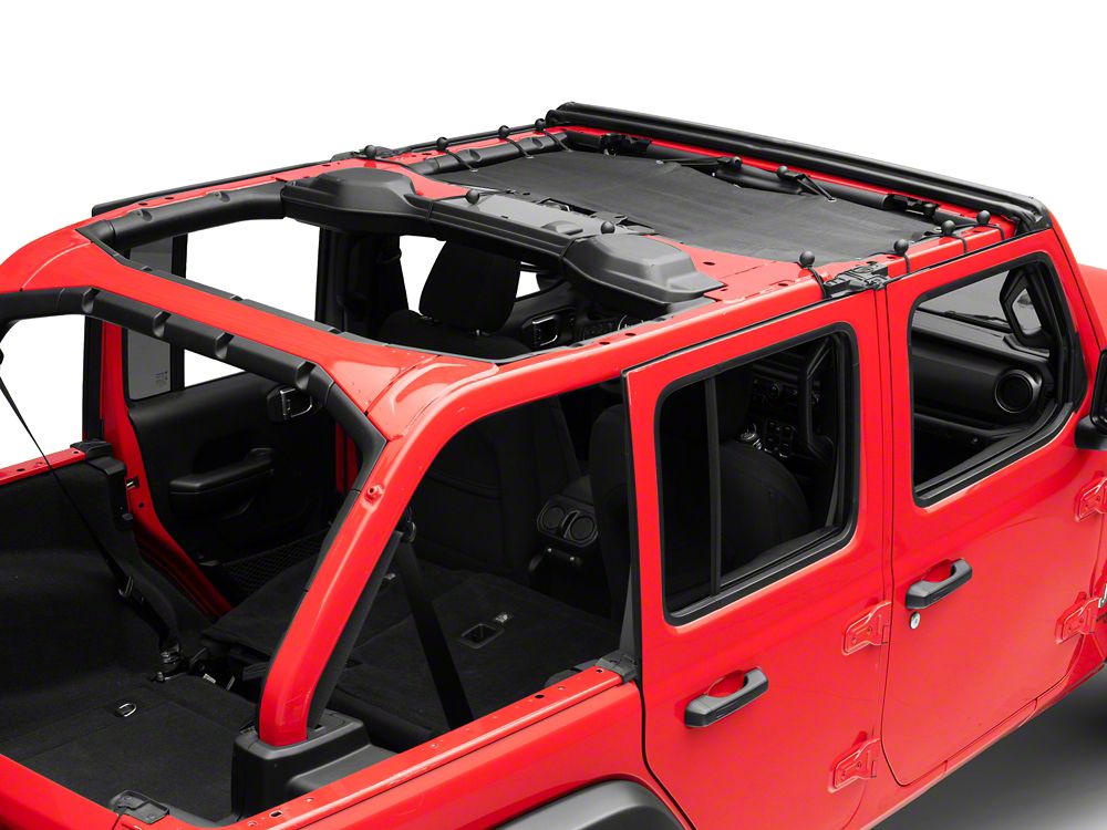 TruShield Mesh Sun Shade; Front (18-23 Jeep Wrangler JL 4-Door)