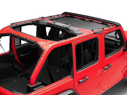 TruShield Mesh Sun Shade; Front (18-23 Jeep Wrangler JL 4-Door)