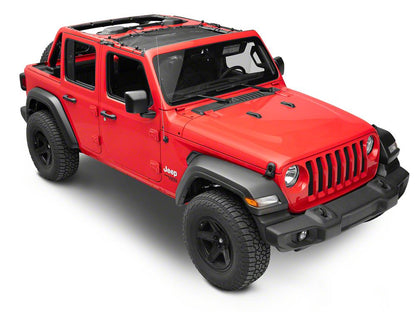 TruShield Mesh Sun Shade; Front (18-23 Jeep Wrangler JL 4-Door)