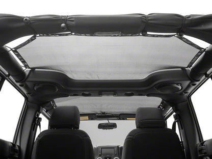 TruShield Mesh Shade Top; Black (07-18 Jeep Wrangler JK 4-Door)