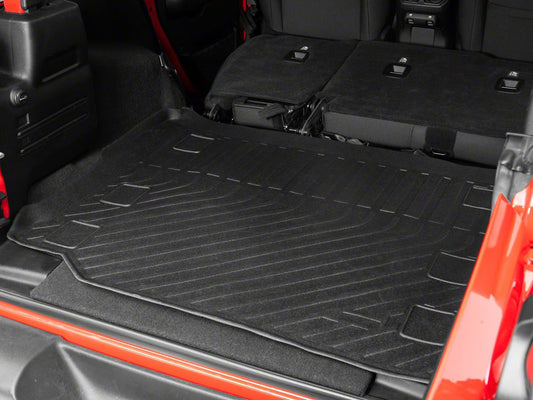 TruShield Precision Molded Cargo Liner; Black (18-25 Jeep Wrangler JL 4-Door, Excluding 4xe)