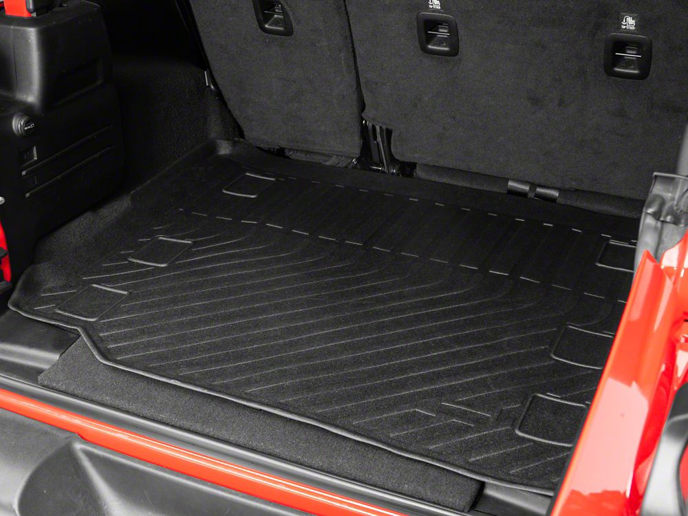 TruShield Precision Molded Cargo Liner; Black (18-25 Jeep Wrangler JL 4-Door, Excluding 4xe)