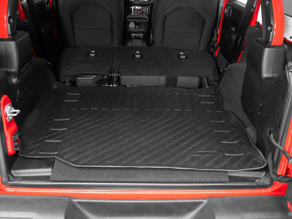 TruShield Precision Molded Cargo Liner; Black (18-25 Jeep Wrangler JL 4-Door, Excluding 4xe)