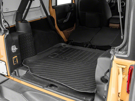 TruShield Precision Molded Cargo Liner; Black (11-18 Jeep Wrangler JK 4-Door)