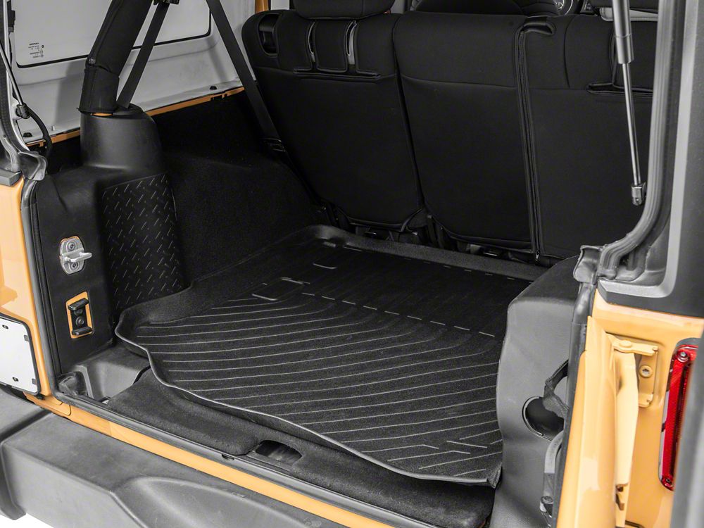 TruShield Precision Molded Cargo Liner; Black (11-18 Jeep Wrangler JK 4-Door)