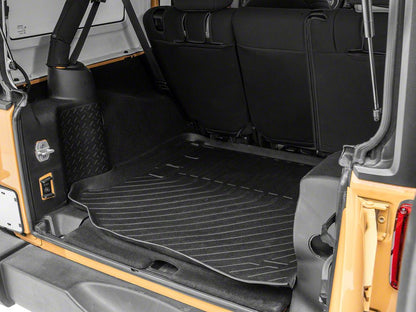 TruShield Precision Molded Cargo Liner; Black (11-18 Jeep Wrangler JK 4-Door)