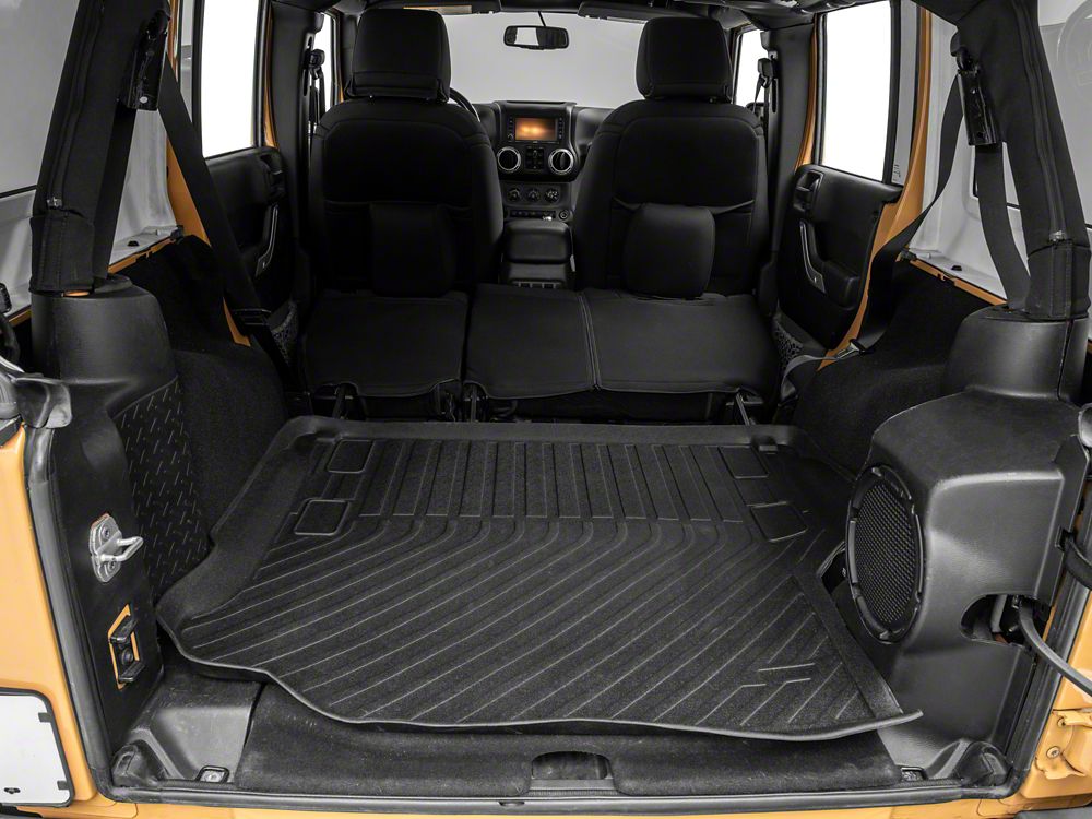 TruShield Precision Molded Cargo Liner; Black (11-18 Jeep Wrangler JK 4-Door)