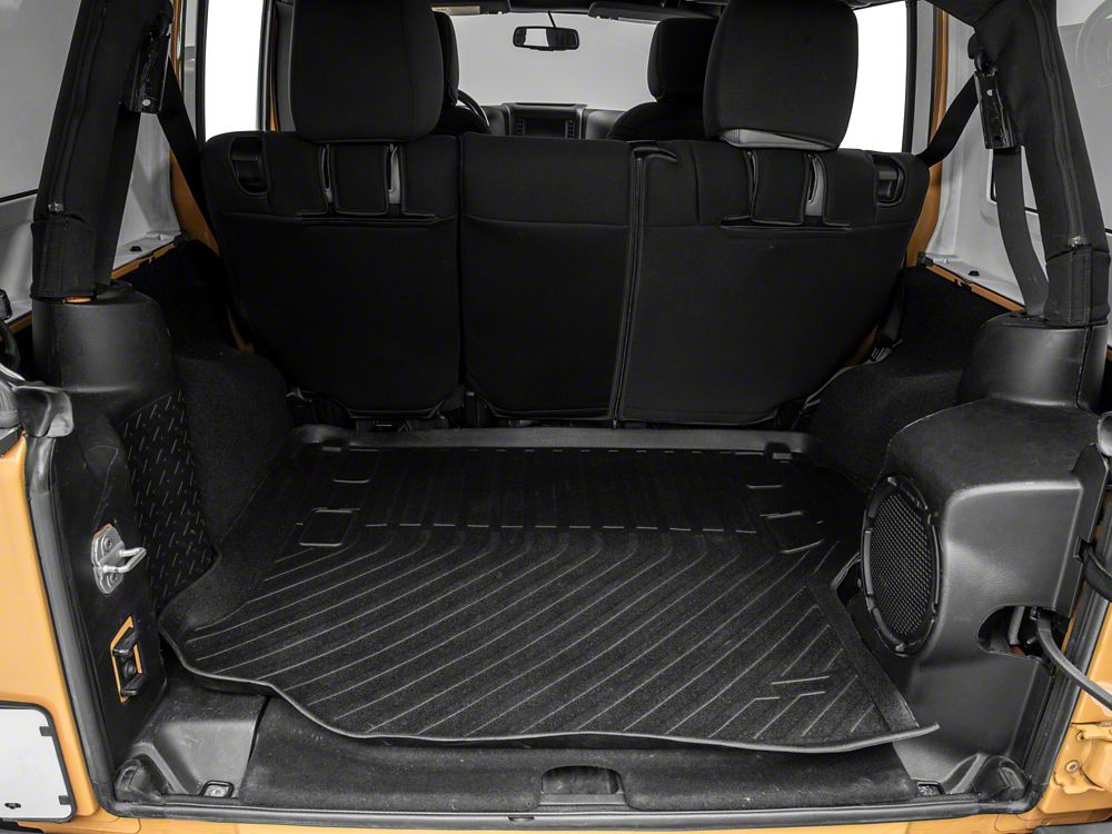 TruShield Precision Molded Cargo Liner; Black (11-18 Jeep Wrangler JK 4-Door)