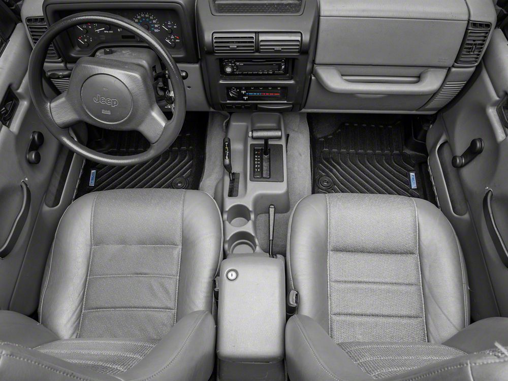 TruShield Precision Molded Floor Liners; Front and Rear (97-06 Jeep Wrangler TJ)