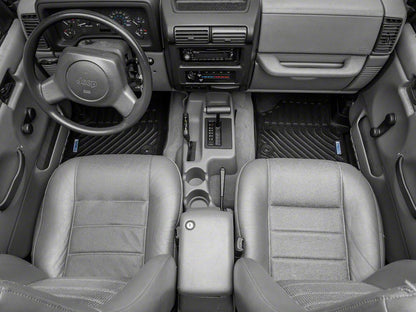 TruShield Precision Molded Floor Liners; Front and Rear (97-06 Jeep Wrangler TJ)