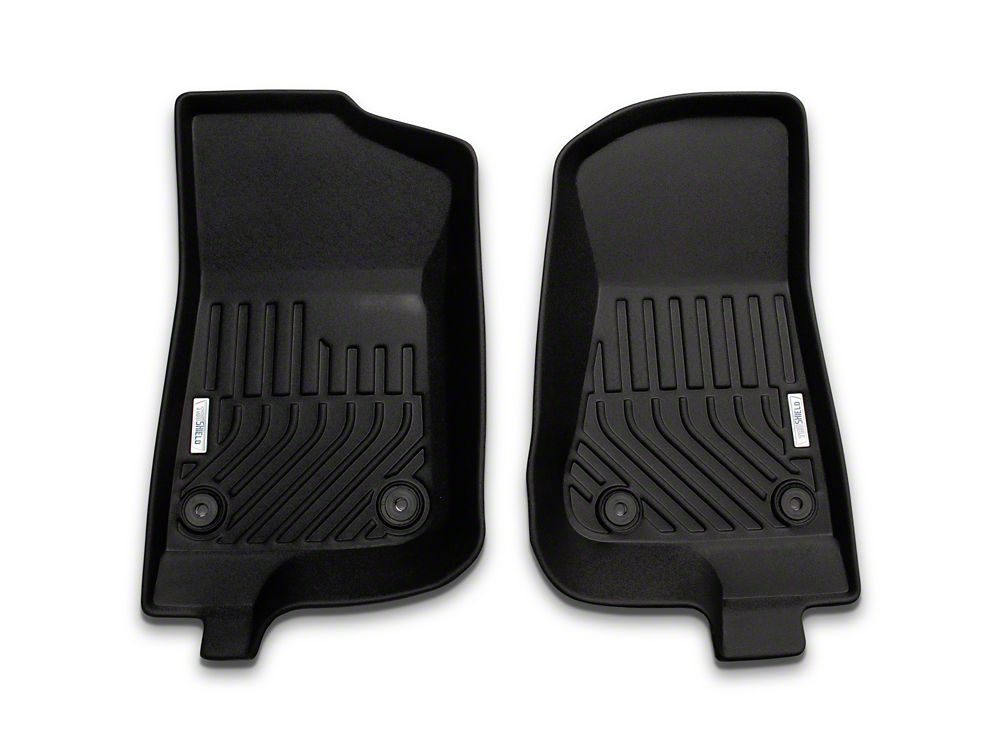 TruShield Precision Molded Front Floor Liners; Black (20-25 Jeep Gladiator JT)