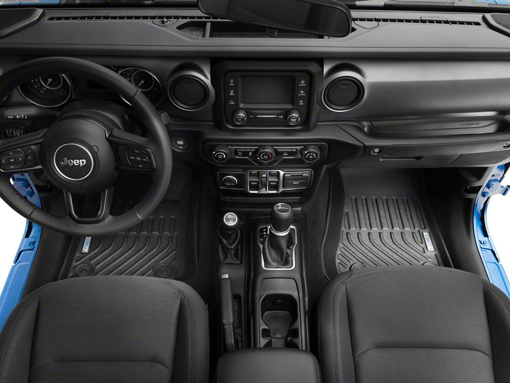 TruShield Precision Molded Front Floor Liners; Black (20-25 Jeep Gladiator JT)