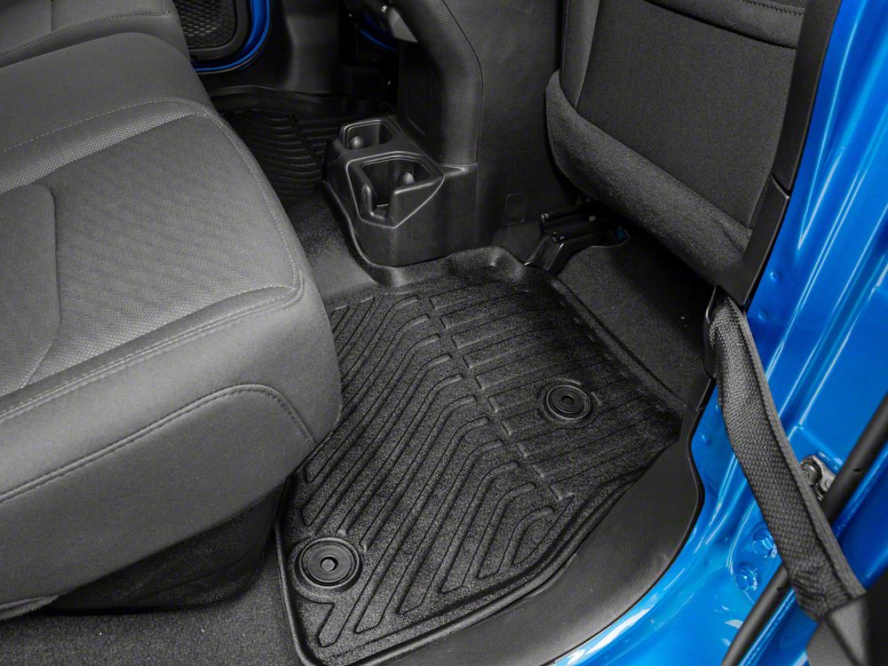 TruShield Precision Molded Rear Floor Liner; Black (20-25 Jeep Gladiator JT)