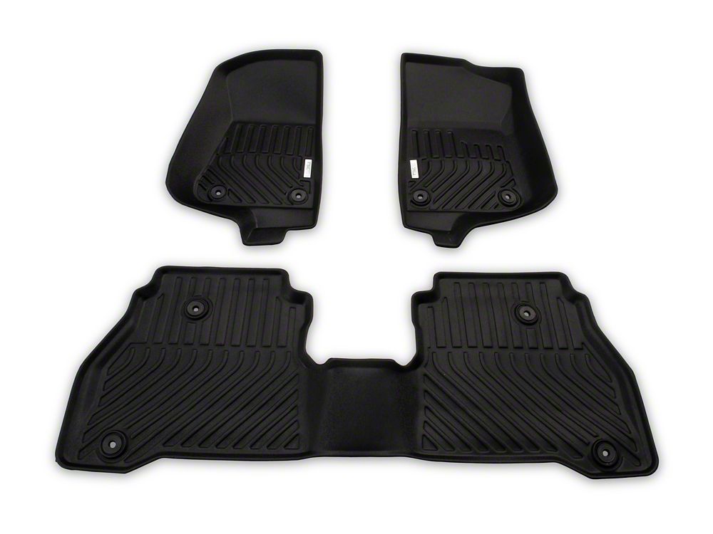 TruShield Precision Molded Front and Rear Floor Liners; Black (20-25 Jeep Gladiator JT)