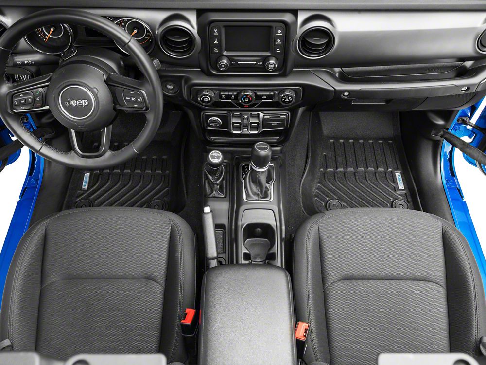 TruShield Precision Molded Front and Rear Floor Liners; Black (20-25 Jeep Gladiator JT)