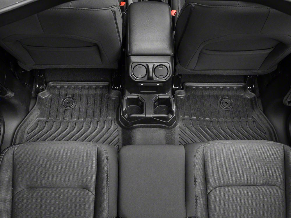 TruShield Precision Molded Front and Rear Floor Liners; Black (20-25 Jeep Gladiator JT)