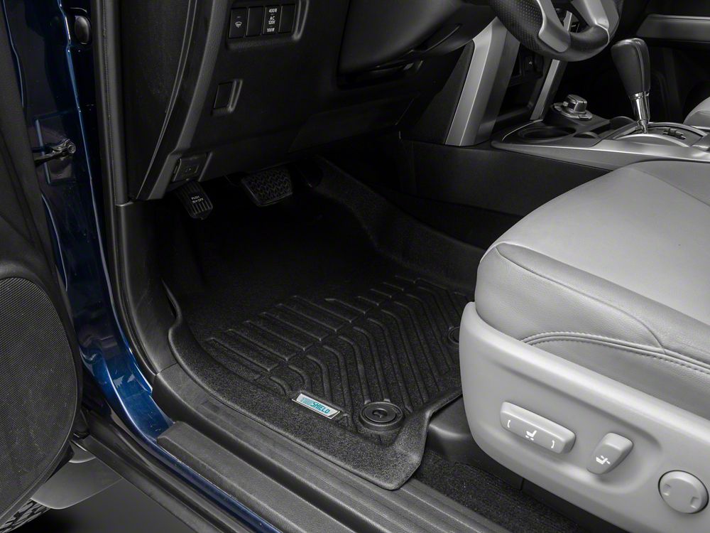 TruShield Precision Molded Front and Rear Floor Liners; Black (13-24 4Runner)