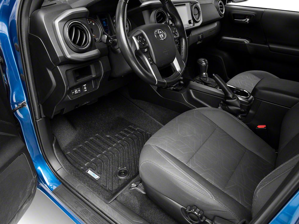 TruShield Precision Molded Front Floor Liners; Black (16-23 Tacoma)