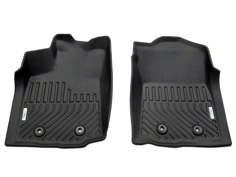 TruShield Precision Molded Front and Rear Floor Liners; Black (16-23 Tacoma Double Cab)