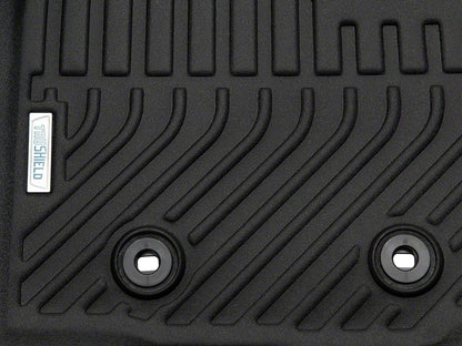TruShield Precision Molded Front and Rear Floor Liners; Black (16-23 Tacoma Double Cab)