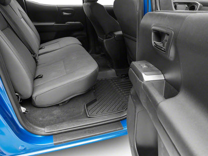 TruShield Precision Molded Front and Rear Floor Liners; Black (16-23 Tacoma Double Cab)
