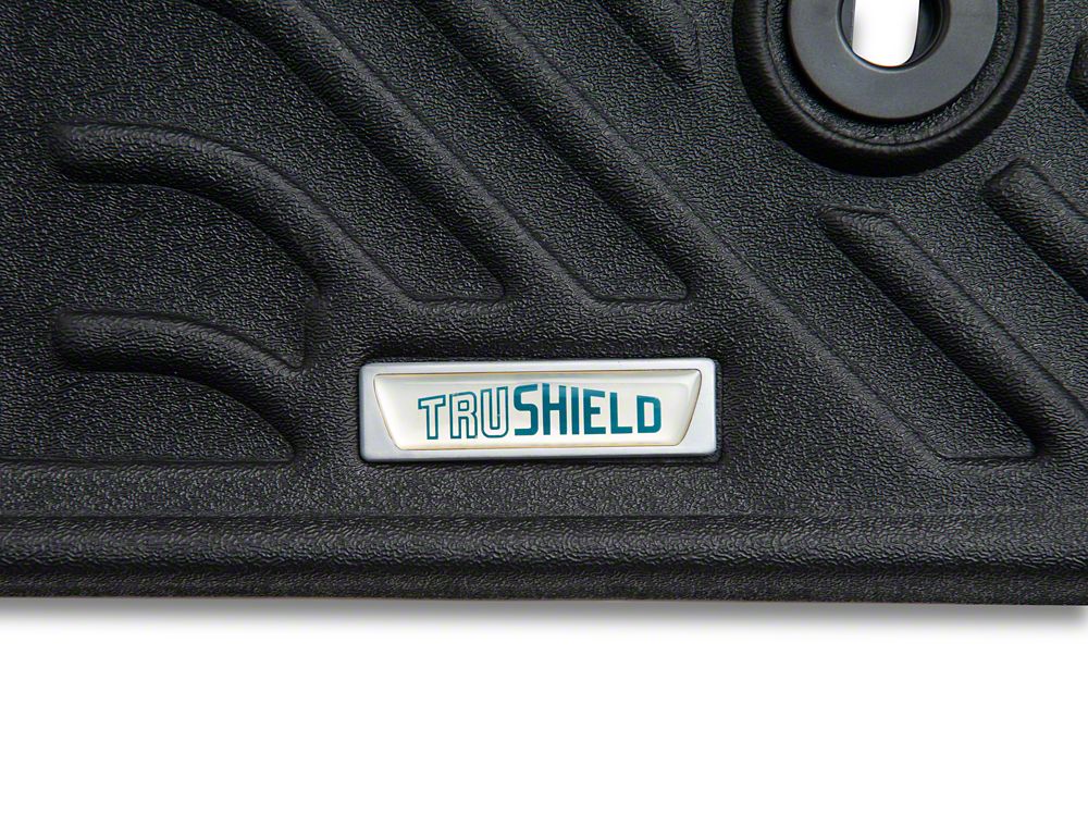 TruShield Precision Molded Front Floor Liners; Black (14-21 Tundra)