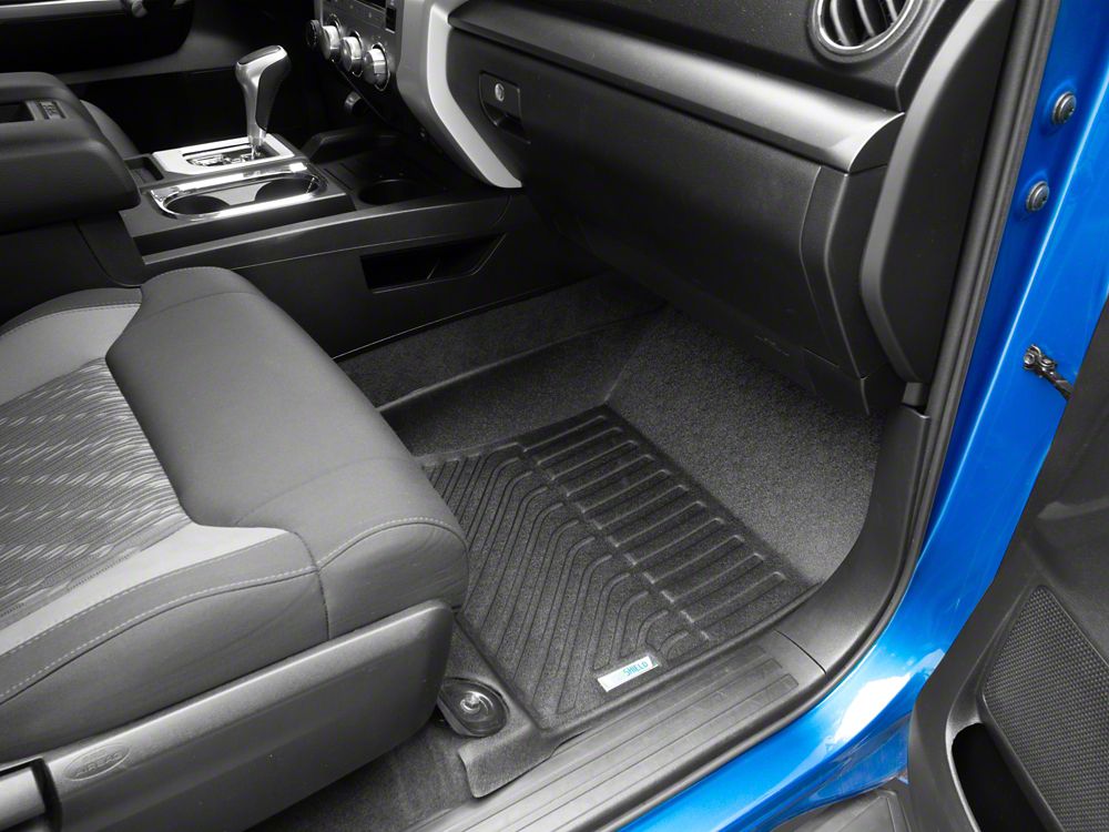 TruShield Precision Molded Front Floor Liners; Black (14-21 Tundra)