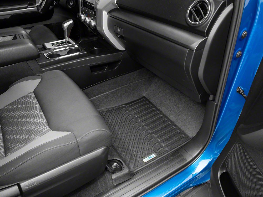 TruShield Precision Molded Front and Rear Floor Liners; Black (14-21 Tundra CrewMax)