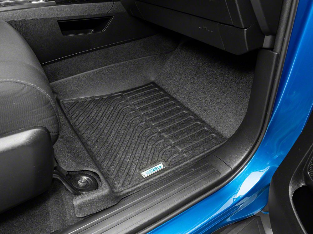 TruShield Precision Molded Front and Rear Floor Liners; Black (14-21 Tundra CrewMax)